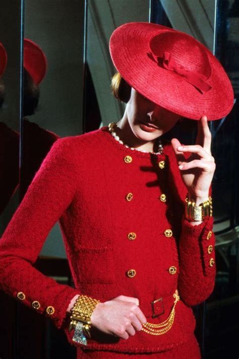 red chanel suit|vintage chanel suits for women.